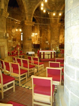 Round nave of the Church of the Holy Sepulchre in Northampton: Laura Slater